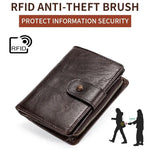 Ví da ngựa điên đa chức năng TP-201, khóa RFID cổ điển, TP-201