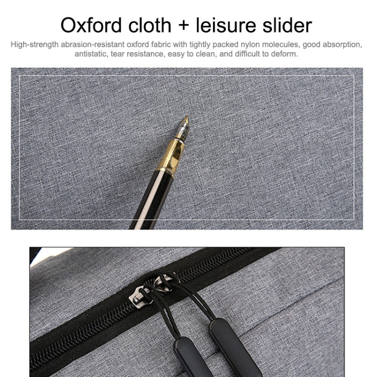 Ba lô công sở vải Oxford chống thấm dung tích lớn POFOKO với thiết kế sạc USB ngoài cho laptop 15.6 inch