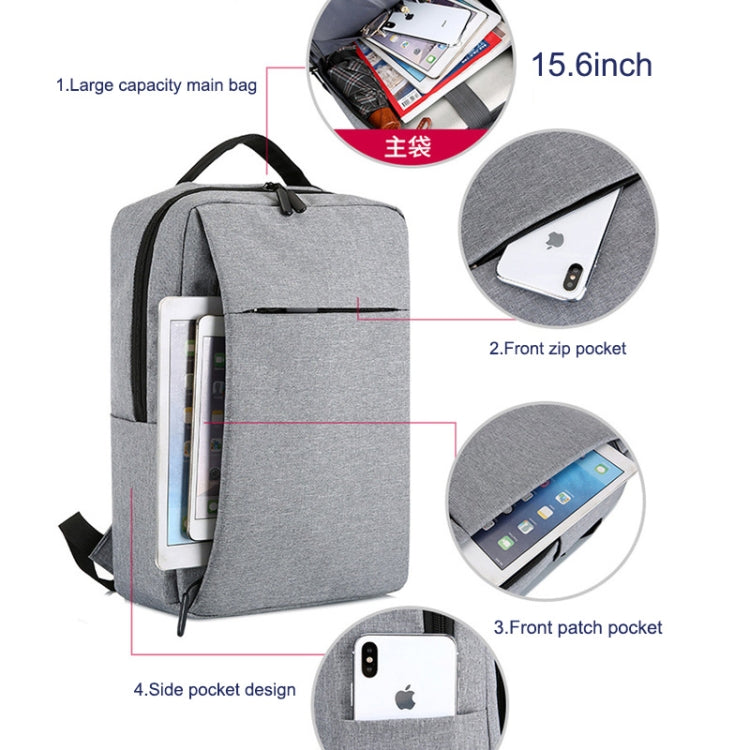 Ba lô công sở vải Oxford chống thấm dung tích lớn POFOKO với thiết kế sạc USB ngoài cho laptop 15.6 inch