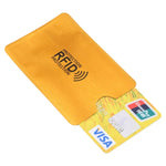 100 cái bao bọc thẻ chống trộm RFID bằng giấy bạc nhôm, kích thước: 9.1*6.3cm, RFID 100 cái (vàng), RFID 100 cái (bạc)