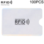 100 cái bao bọc thẻ chống trộm RFID bằng giấy bạc nhôm, kích thước: 9.1*6.3cm, RFID 100 cái (vàng), RFID 100 cái (bạc)