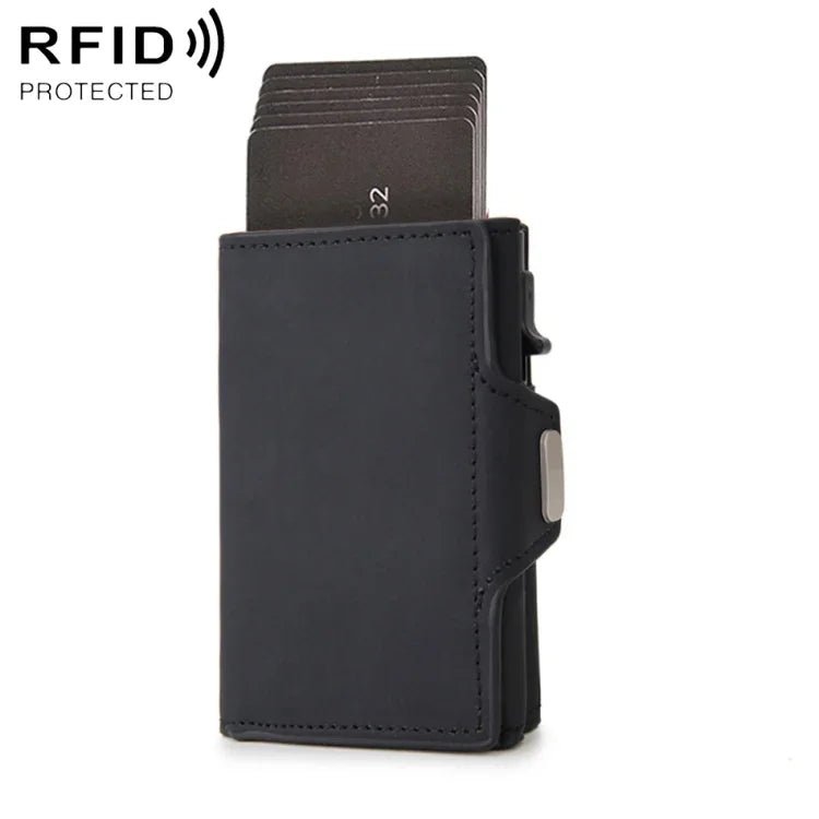 CH0727-1 Bao đựng thẻ đa năng khóa kéo sợi carbon RFID