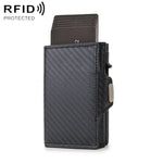 CH0727-1 Bao đựng thẻ đa năng khóa kéo sợi carbon RFID