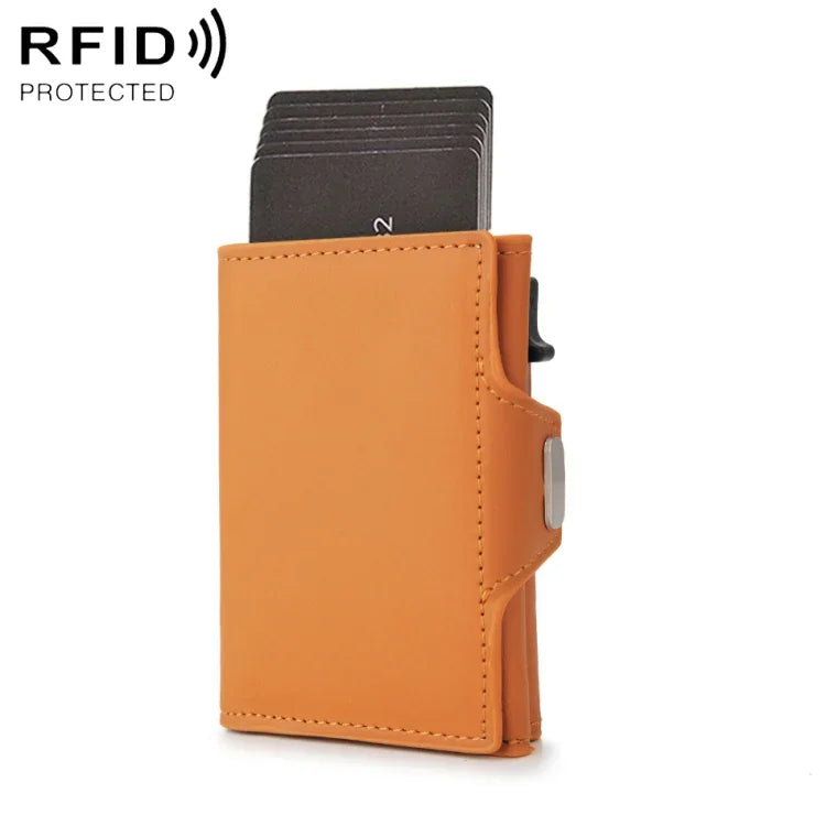 CH0727-1 Bao đựng thẻ đa năng khóa kéo sợi carbon RFID