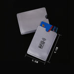 10 cái túi đựng thẻ ngân hàng chống RFID bằng giấy nhôm, kích thước 9.1*6.3cm, 10 cái RFID