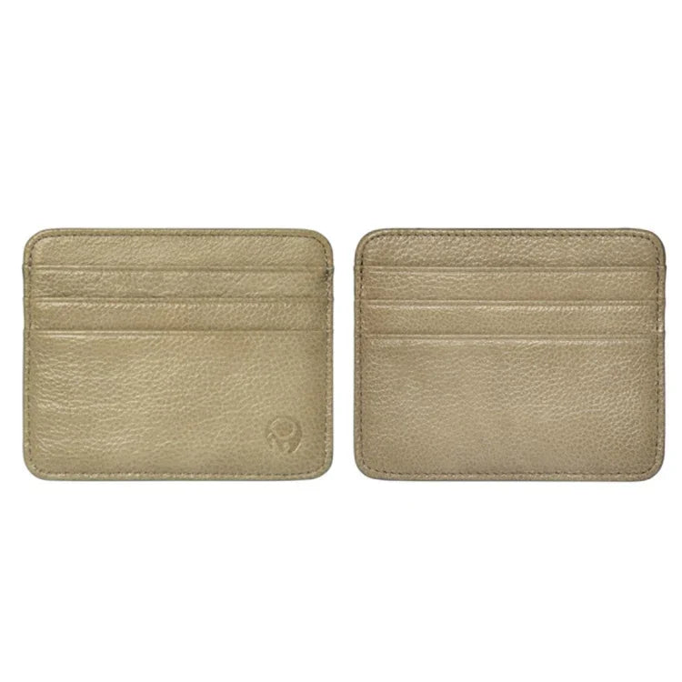 XIAO YUAN XIANG Ví da bò túi nhỏ 6 ngăn đựng thẻ, Kích thước: 10.7cm x 8.7cm, Giao màu ngẫu nhiên, 6 ngăn đựng thẻ