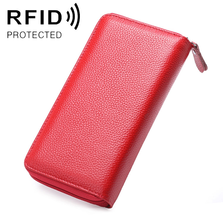 Ví nữ dung tích lớn chống từ RFID họa tiết vân tầm xuân 902, ví cầm tay đựng điện thoại có ngăn thẻ