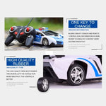 Xe đồ chơi cảnh sát điều khiển từ xa 4 kênh 1023 có thể biến hình