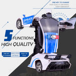 Xe đồ chơi cảnh sát điều khiển từ xa 4 kênh 1023 có thể biến hình
