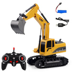Xe điều khiển từ xa 6 kênh 2.4G 1/24RC máy xúc kim loại kỹ thuật 258-1, Kim loại