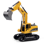 Xe điều khiển từ xa 6 kênh 2.4G 1/24RC máy xúc kim loại kỹ thuật 258-1, Kim loại
