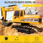 Xe điều khiển từ xa 6 kênh 2.4G 1/24RC máy xúc kim loại kỹ thuật 258-1, Kim loại