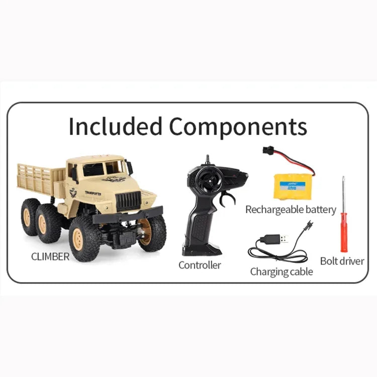 Xe đồ chơi điều khiển từ xa 1:18 2.4Ghz 4 kênh xe tải bọc thép sáu bánh Dongfeng 7, Dongfeng 7 (Xanh), Dongfeng 7 (Vàng)