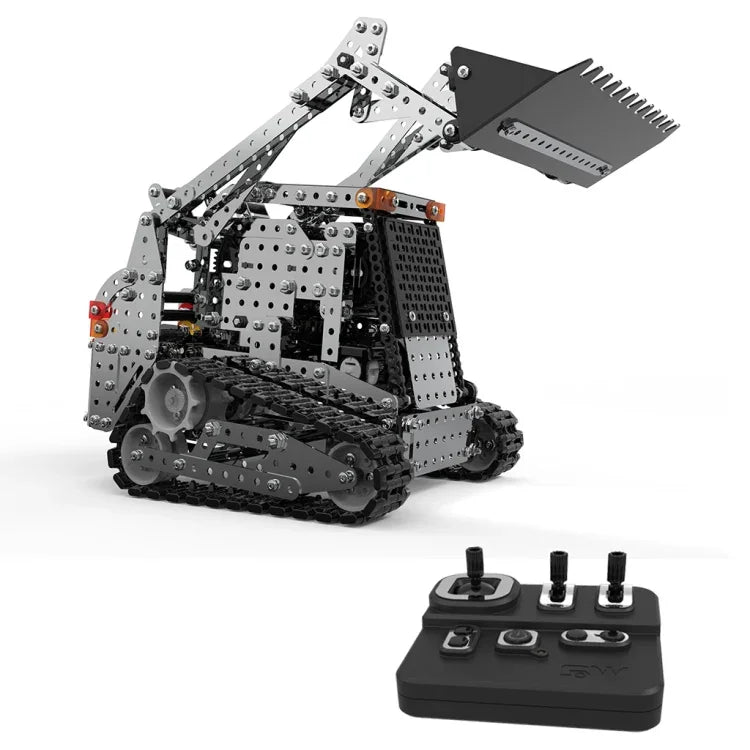 Đồ chơi lắp ráp xe nâng bánh xích điều khiển từ xa không dây 2.4G 10 kênh MoFun SW(RC)-008 cho trẻ em, SW(RC)-008