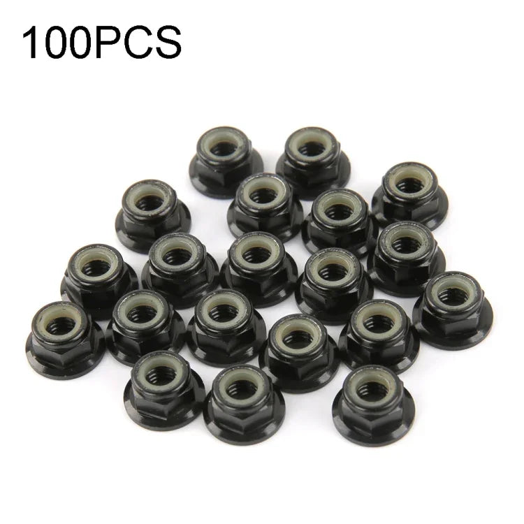 100 CHIẾC Đai ốc vít động cơ iFlight M5 CW 6061 bằng nhôm với vòng nylon tự khóa cho động cơ drone đua FPV RC, M5 CW 6061(Đen), M5 CW 6061(Đỏ)