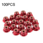 100 CHIẾC Đai ốc vít động cơ iFlight M5 CW 6061 bằng nhôm với vòng nylon tự khóa cho động cơ drone đua FPV RC, M5 CW 6061(Đen), M5 CW 6061(Đỏ)