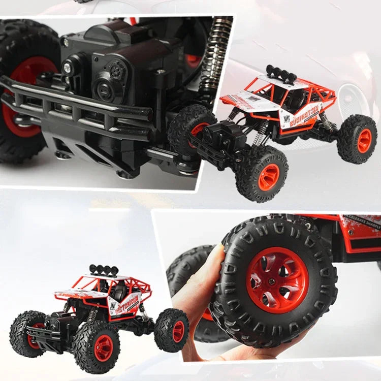 Xe đồ chơi điều khiển từ xa không dây 2.4GHz 1:16 trượt địa hình bốn bánh cho trẻ em, 6255 2.4GHz 1:16(Xanh), 6255 2.4GHz 1:16(Đỏ)