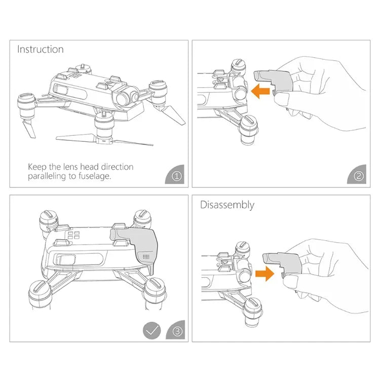 PGYTECH nắp che ống kính gimbal bảo vệ cho DJI Spark