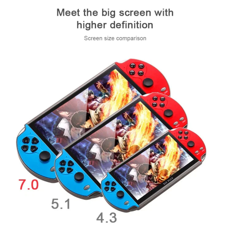 Powkiddy X12 Plus Máy Chơi Game Cầm Tay Cổ Điển Retro với Màn Hình HD 7 inch & Bộ Nhớ 16GB, Hỗ Trợ MP4 / Sách Điện Tử, X12 Plus