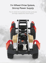 JJR/C Q60 Xe Tải Quân Sự Mini 1:16 2.4GHz RC 6WD Có Xích, Q60