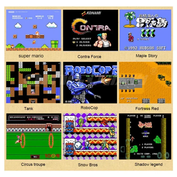Máy Chơi Game Mini TV Cổ Điển Retro, Tích Hợp 620 Trò Chơi, 620 Trò Chơi(Phích Cắm EU), 620 Trò Chơi(Phích Cắm US)