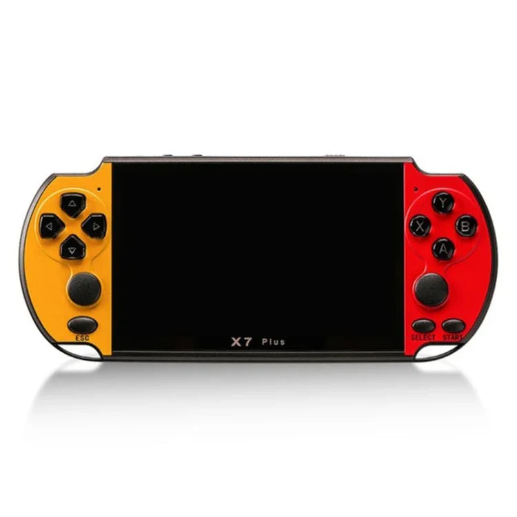 Máy chơi game cầm tay cổ điển Retro X7 Plus với màn hình HD 5.1 inch & bộ nhớ 8G, hỗ trợ MP4 / ebook, X7 Plus (Vàng + Đỏ), X7 Plus (Vàng), X7 Plus (Xanh dương + Đỏ), X7 Plus (Xanh dương), X7 Plus (Đỏ)