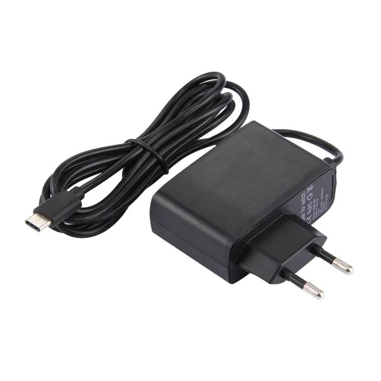 Bộ Sạc Adapter Tường cho Máy Chơi Game Nintendo Switch NS, DC 5V, Dài Cáp: 1.5m, Phích Cắm EU (Đen), Cho Switch NS Phích Cắm EU