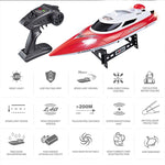 Thuyền Đua Làm Mát Bằng Nước Tốc Độ Cao HongXunJie HJ806 2.4Ghz với Bộ Điều Khiển Từ Xa, Chức Năng Lật Tự Động, Khoảng Cách Điều Khiển 200m
