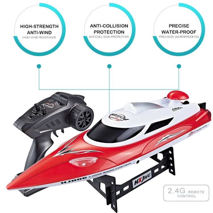 Thuyền Đua Làm Mát Bằng Nước Tốc Độ Cao HongXunJie HJ806 2.4Ghz với Bộ Điều Khiển Từ Xa, Chức Năng Lật Tự Động, Khoảng Cách Điều Khiển 200m