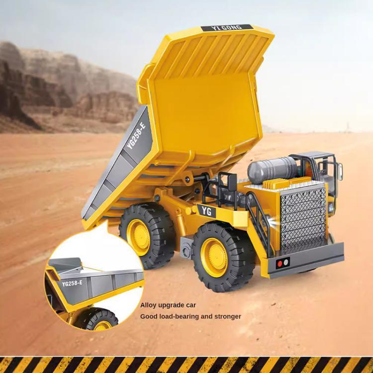 Xe tải khai thác đa chức năng điều khiển từ xa 2.4G 9 kênh MoFun 1048 tỷ lệ 1:24, xe ben, 1048 (Bạc)