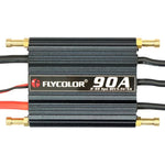 Bộ điều khiển tốc độ điện tử không chổi than Flycolor Flymoster Series 90A 2-6S chống nước cho thuyền RC, 90A 2-6S
