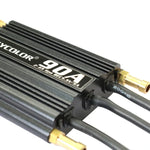 Bộ điều khiển tốc độ điện tử không chổi than Flycolor Flymoster Series 90A 2-6S chống nước cho thuyền RC, 90A 2-6S