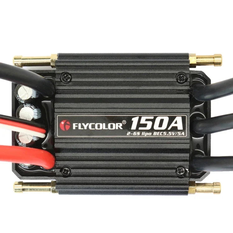 Bộ điều khiển tốc độ điện tử chống nước Flycolor Flymoster Series 150A 2-6S cho thuyền RC, 150A 2-6S