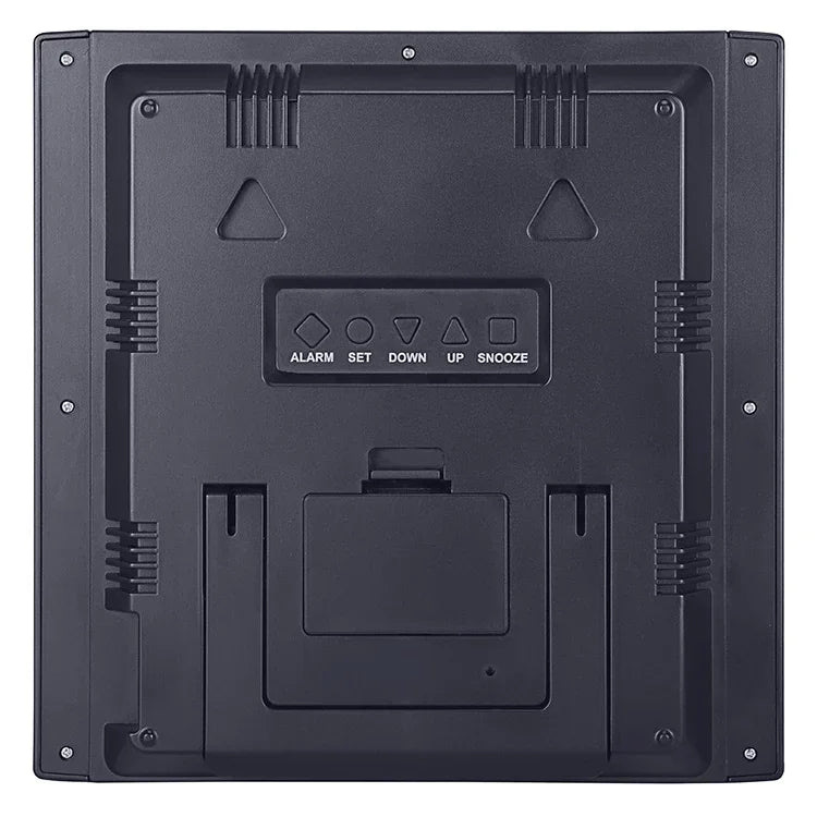 Đồng hồ màn hình lớn đa chức năng TS-8675, Nhiệt kế ẩm kế sáng tạo cho gia đình, TS-8675