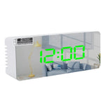 Đồng hồ báo thức LED đa chức năng TS-S69-R, đồng hồ gương trang điểm dùng pin / cắm điện sạc, TS-S69-G, TS-S69-HW