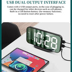 Đồng hồ báo thức LED gương 8821 đa năng, 8821 (Màu đen), 8821 (Màu trắng)