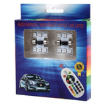 2 PCS Colorful 31MM Bicuspid Remote Control Car Dome Lamp LED Reading Light with 6 LED Lights, 31MM  6 LED Lights