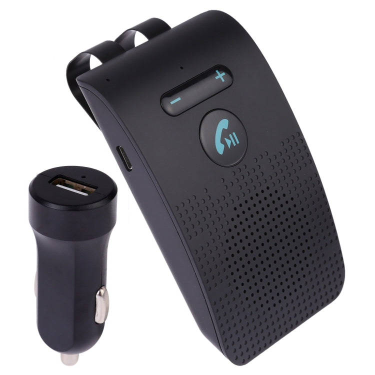 Bộ kit loa rảnh tay xe hơi Bluetooth không dây đa điểm SP09 V4.2, hỗ trợ đọc giọng nói & cảm biến rung