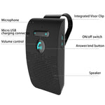 Bộ kit loa rảnh tay xe hơi Bluetooth không dây đa điểm SP09 V4.2, hỗ trợ đọc giọng nói & cảm biến rung