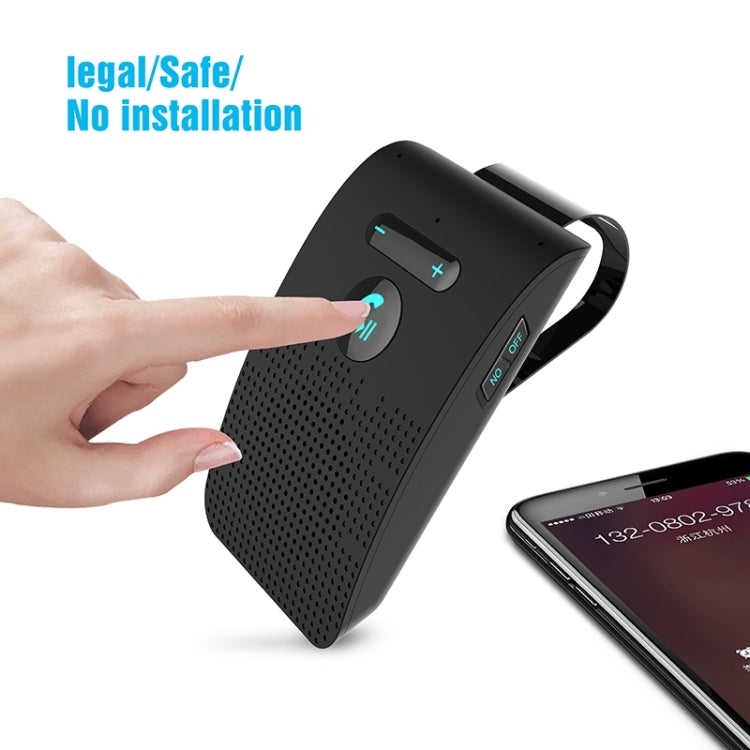 Bộ kit loa rảnh tay xe hơi Bluetooth không dây đa điểm SP09 V4.2, hỗ trợ đọc giọng nói & cảm biến rung