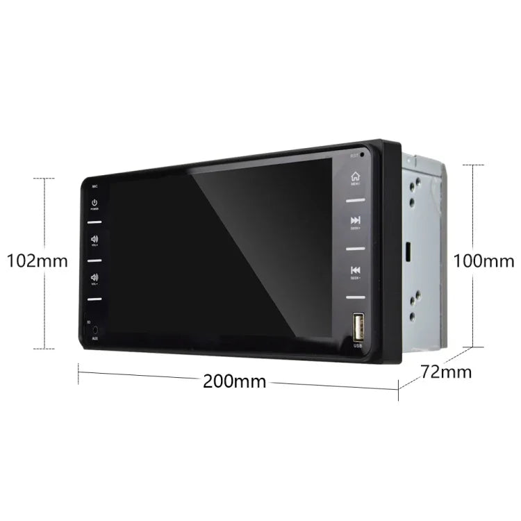 Thiết bị dẫn đường GPS xe hơi màn hình cảm ứng đa điểm 7 inch 848V, hỗ trợ thẻ TF / USB / AUX / MP5 Player / kết nối Android & iPhone, 848V