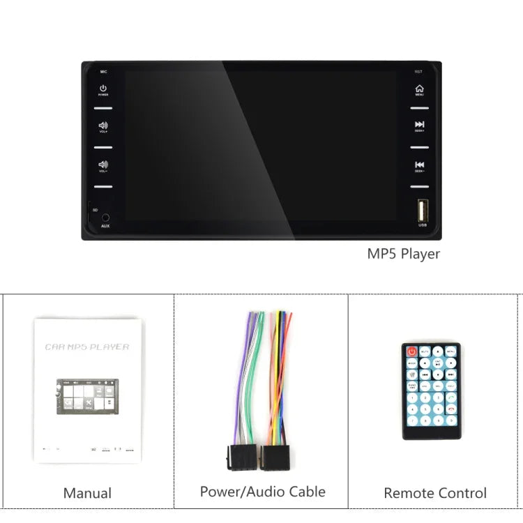Thiết bị dẫn đường GPS xe hơi màn hình cảm ứng đa điểm 7 inch 848V, hỗ trợ thẻ TF / USB / AUX / MP5 Player / kết nối Android & iPhone, 848V