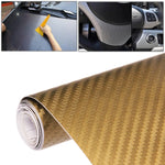 Car Decorative 3D Carbon Fiber PVC Sticker, Size: 152cm x 50cm