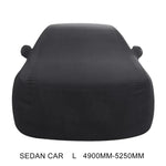 Bạt phủ xe hơi chống bụi, chống UV, cách nhiệt, co giãn bằng bông đàn hồi cho xe sedan, Kích thước: L, 4.9m~5.25m, Kích thước: L, 4.9m~5.25m