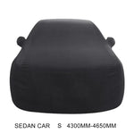 Bạt phủ xe hơi chống bụi, chống UV, cách nhiệt, co giãn bằng bông đàn hồi cho xe sedan, Kích thước: S, 4.3m~4.65m, Kích thước: S, 4.3m~4.65m