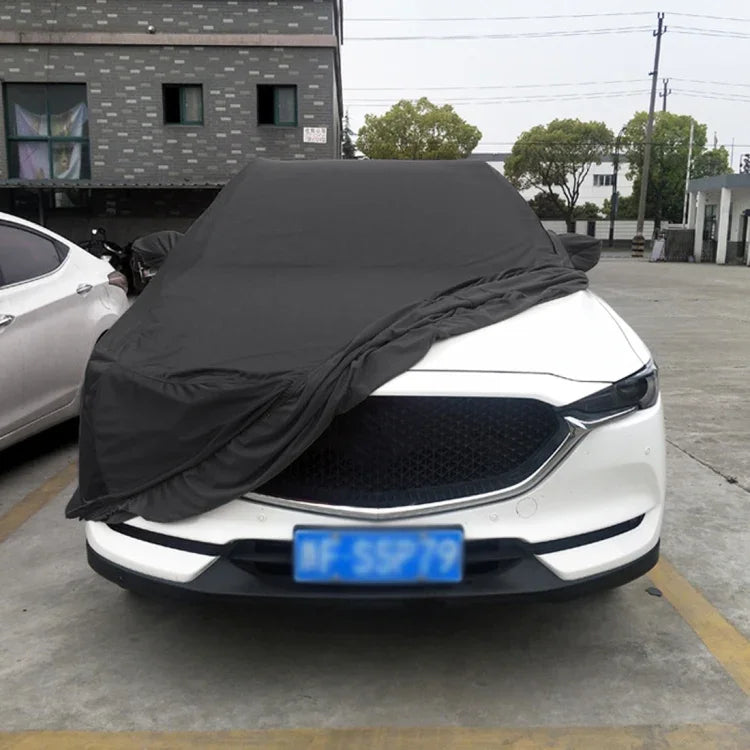 Bạt phủ xe hơi chống bụi, chống UV, cách nhiệt, co giãn bằng bông đàn hồi cho xe sedan, Kích thước: S, 4.3m~4.65m, Kích thước: S, 4.3m~4.65m