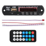 Bảng giải mã âm thanh MP3 xe hơi 12V radio FM thẻ TF USB cổng AUX 3,5 mm, không có Bluetooth và ghi âm