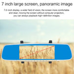 Gương chiếu hậu LCD cảm ứng 7 inch V100 Ghi hình xe với camera riêng biệt, Góc nhìn rộng 170 độ, Hỗ trợ nhìn ban đêm / Quay vòng / Phát hiện chuyển động / Cảm biến G / Thẻ TF, 7 inch