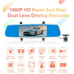 Gương chiếu hậu LCD cảm ứng 7 inch V100 Ghi hình xe với camera riêng biệt, Góc nhìn rộng 170 độ, Hỗ trợ nhìn ban đêm / Quay vòng / Phát hiện chuyển động / Cảm biến G / Thẻ TF, 7 inch