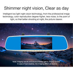 Gương chiếu hậu LCD cảm ứng 7 inch V100 Ghi hình xe với camera riêng biệt, Góc nhìn rộng 170 độ, Hỗ trợ nhìn ban đêm / Quay vòng / Phát hiện chuyển động / Cảm biến G / Thẻ TF, 7 inch